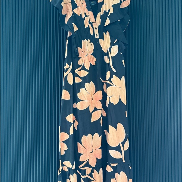 Anthropologie Maeve Black Floral Dress - Picture 3 of 5